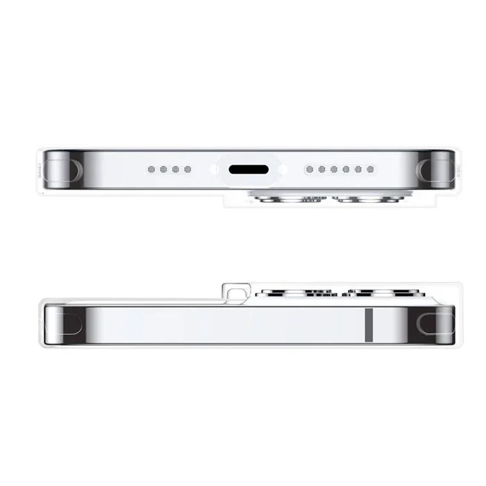 Baseus Simple Case iPhone 13 Pro İnce Silikon Şeffaf Kılıf-(5775)