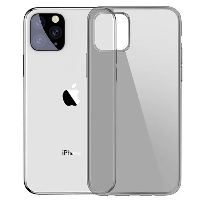 Baseus Simplicity Series iPhone 11 Pro Max 6.5 Kılıf Şeffaf Gel Silikon Kılıf-(5775)