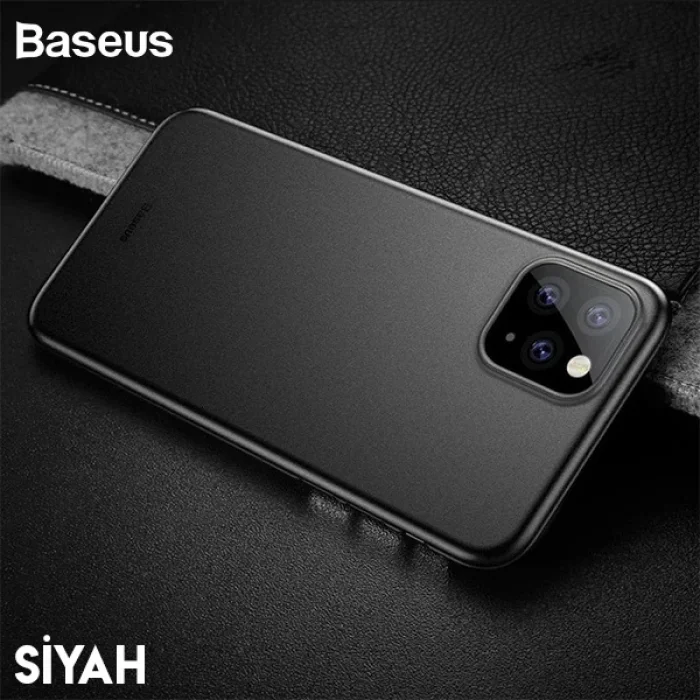 Baseus Wing Case İPhone 11 Pro 5.8  Ultra İnce Lux Mat Şeffaf Kılıf-(5775)