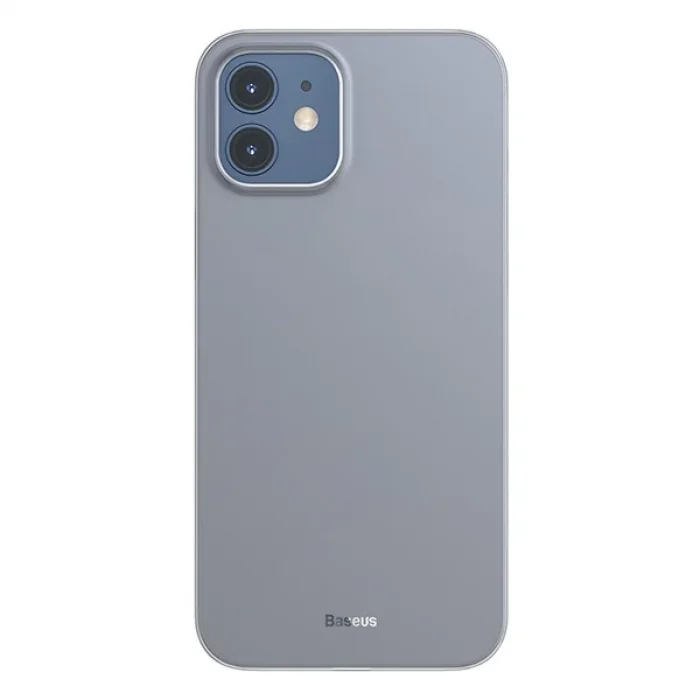 Baseus Wing Case İPhone 12 6.1 Kılıf Ultra İnce Lux Mat Şeffaf Kılıf-(5775)
