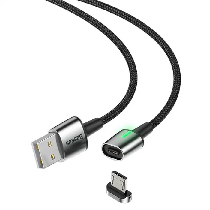 Baseus Zinc Magnetic Usb Kablo Şarj Android Mikro Başlık 2Metre 1.5A-(5775)
