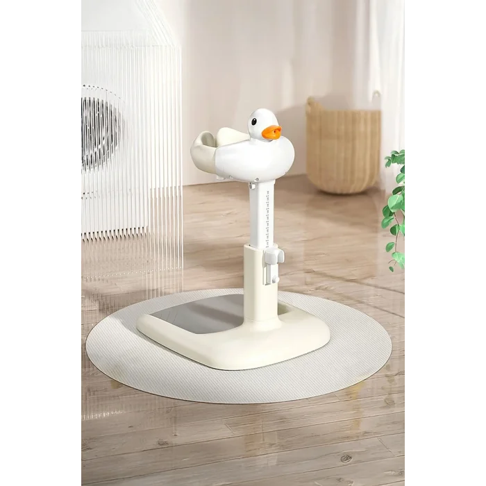 Bebek Yıkama Yardımcısı Ayarlanabilir Yükseklikli Ergonomik Bebek Banyo Ördekli