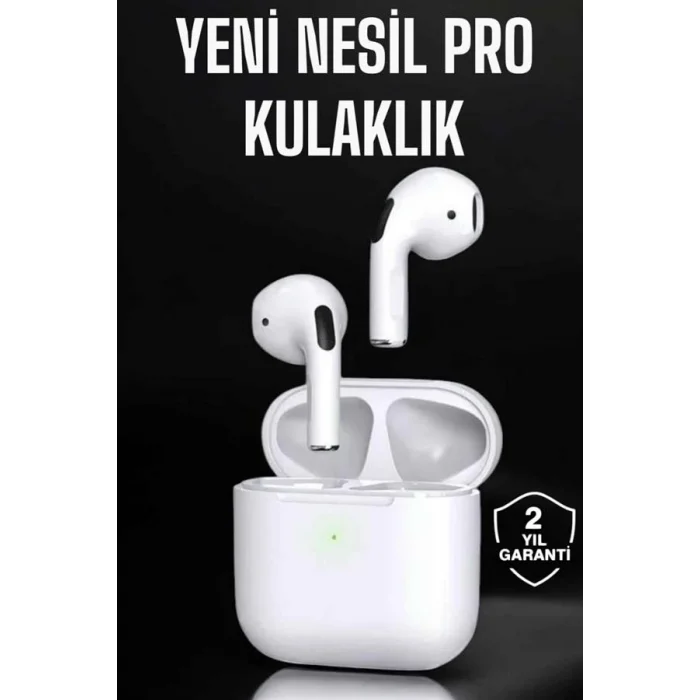 Beyaz Yeni Nesil Pro Bluetooth Kulaklık Yüksek Ses Kaliteli ANC Özelliği