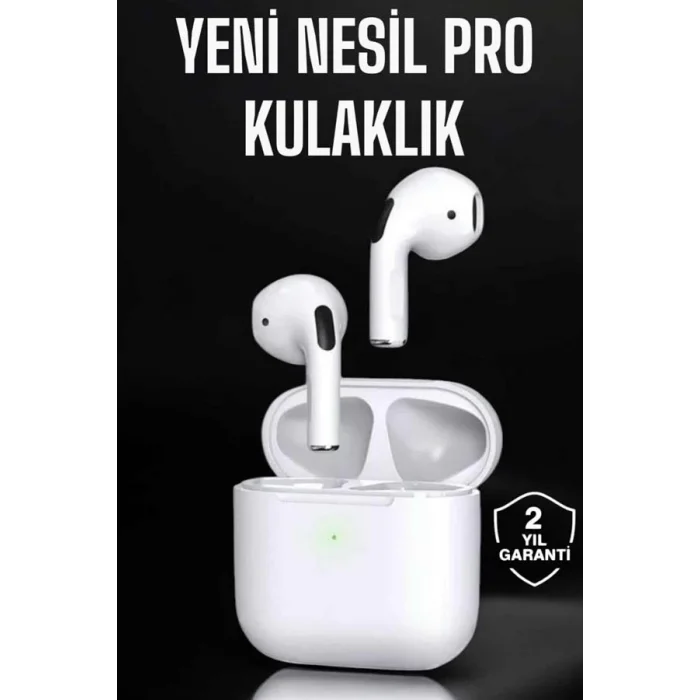 Beyaz Yeni Nesil Pro Bluetooth Kulaklık Yüksek Ses Kaliteli ANC Özelliği