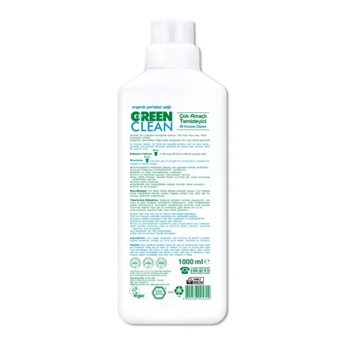 Bitkisel Çok Amaçlı Temizleyici 1000 ml
