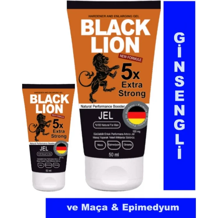 Black Lion 2 Adet Erkeklere Özel Maçalı Ginsengli Krem 50 ml