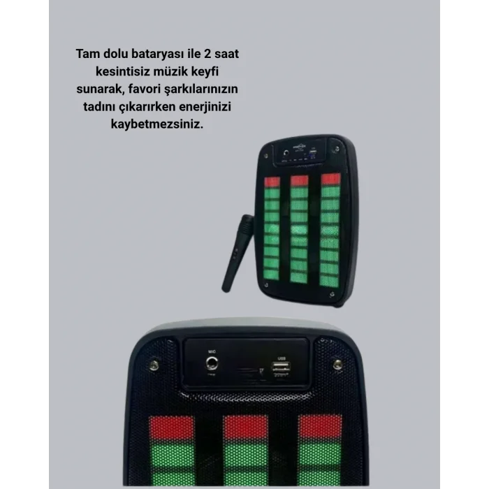Bluetooth Hoparlör – Kablosuz Bağlantı 2 Saat Müzik Süresi