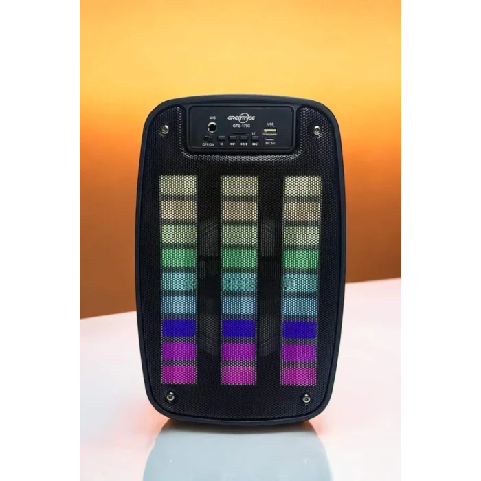 Bluetooth Hoparlör RGB Işıklı USB SD Kart Girişli Taşınabilir