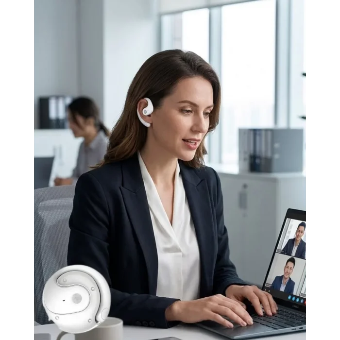 Bluetooth Kulaklık Çift Mikrofonlu Uzun Kullanım Süreli ve Hızlı Şarj Özellikli