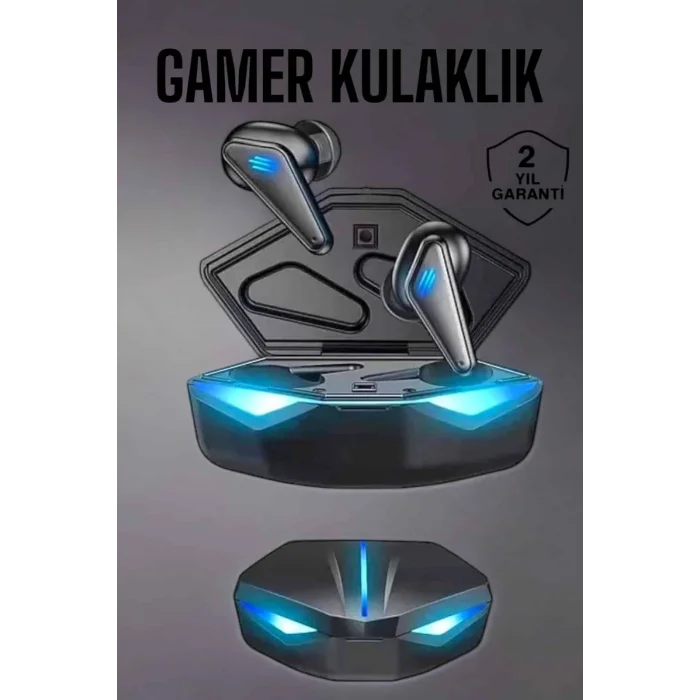 Bluetooth Oyuncu Kulaklığı Led Işıklı Kablosuz ANC Özelliği