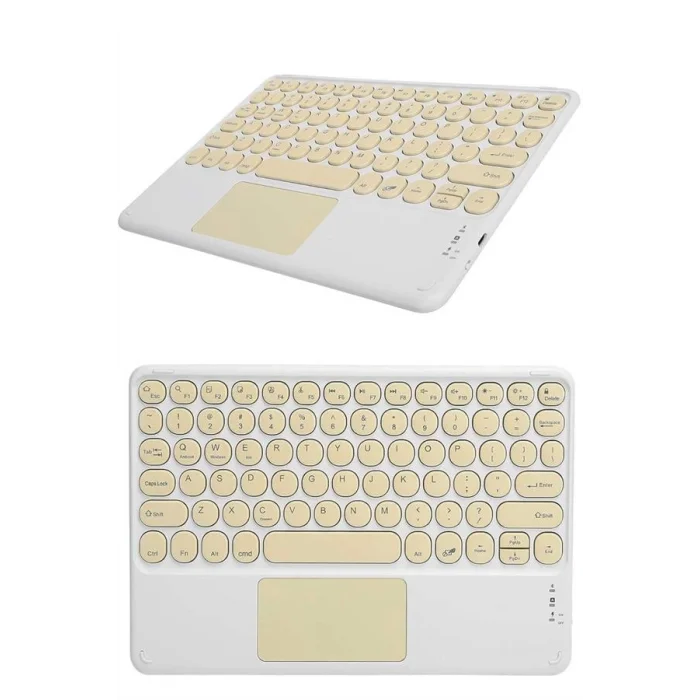 Bluetooth Touchpad Klavye Ultra İnce Taşınabilir Q Klavye