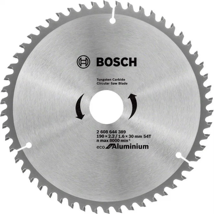 Bosch Alüminyum Daire Testere Bıçağı 190x30 mm 54 Diş