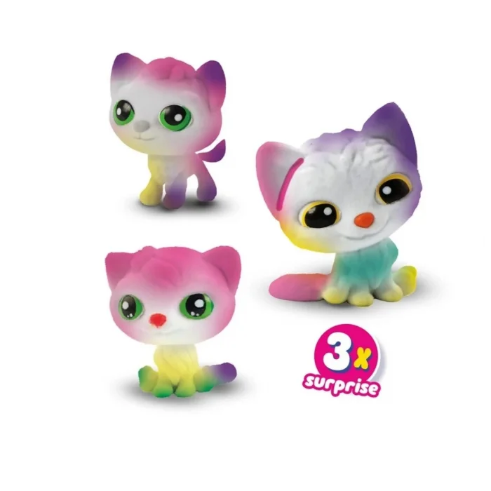 Boya Üfleme Kalemi 3x Kedicik Sürprizi