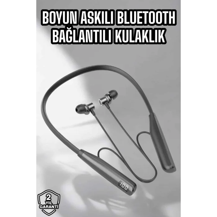 Boyun Bantlı Bluetooth Kulaklık Yüksek Ses Kaliteli 100 Saat Kulaklık