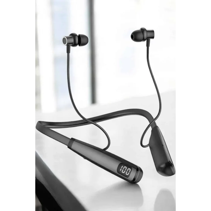 Boyun Bantlı Bluetooth Kulaklık Yüksek Ses Kaliteli 100 Saat Kulaklık