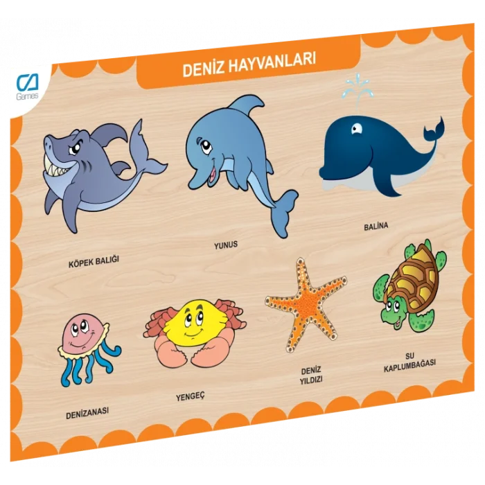 CAAHS-3212 AHŞAP DENİZ HAYVANLARI BUL-TAK