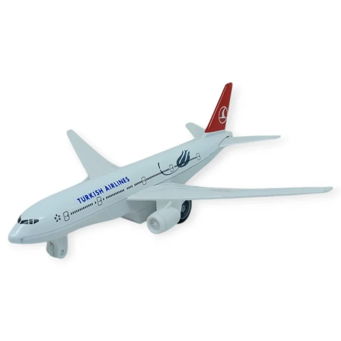 Çek Bırak Işıklı Sesli Yolcu Uçak 15 Cm - 777-2 - 1 ADET