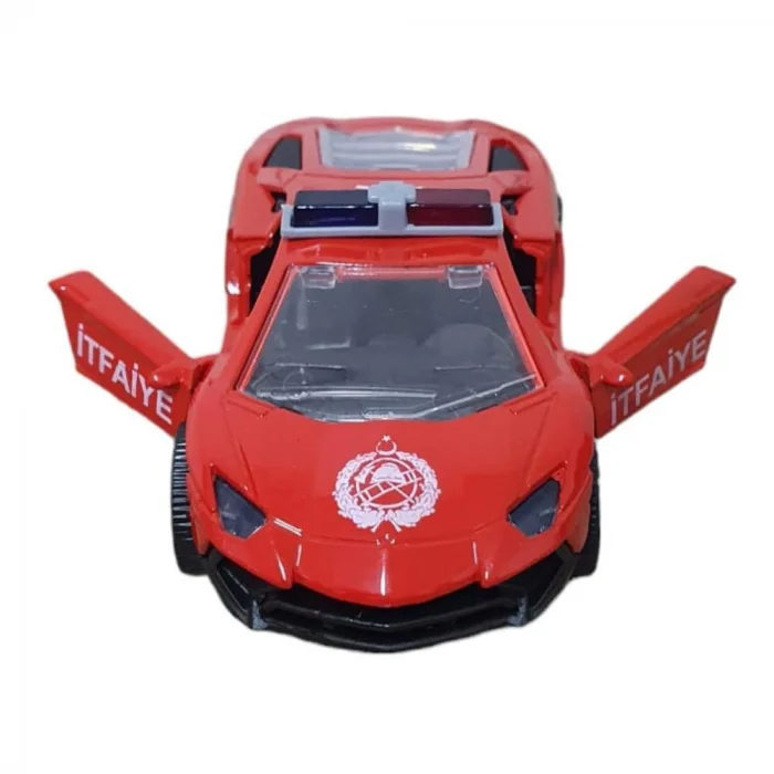 Çek Bırak Metal Araba Lamborgini - ILK003 - İtfaiye - 1 ADET