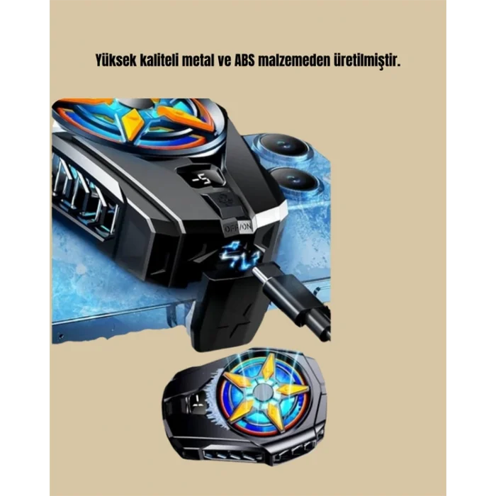 Cep Telefonu Radyatörü – Type-C 2 Vitesli Sessiz Soğutma Fanı