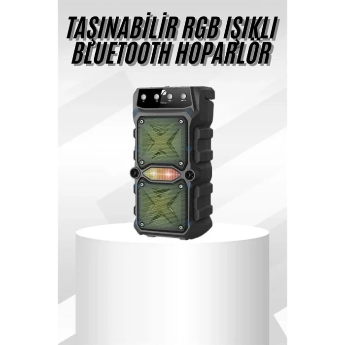 Çift Çıkışlı Güçlü Bataryalı Kablosuz Yüksek Ses Kaliteli Bluetooth Hoparlör