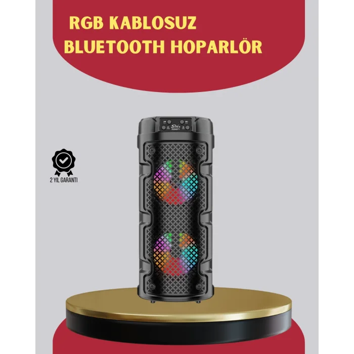 Çift Sürücülü Taşınabilir Kablosuz Hoparlör