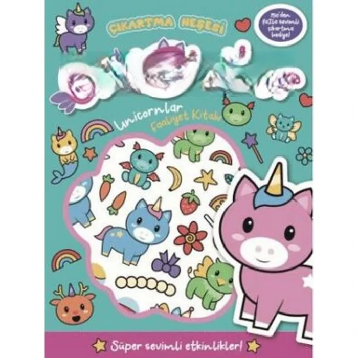 Çıkartma Neşesi Unicornlar Faaliyet Kitabı