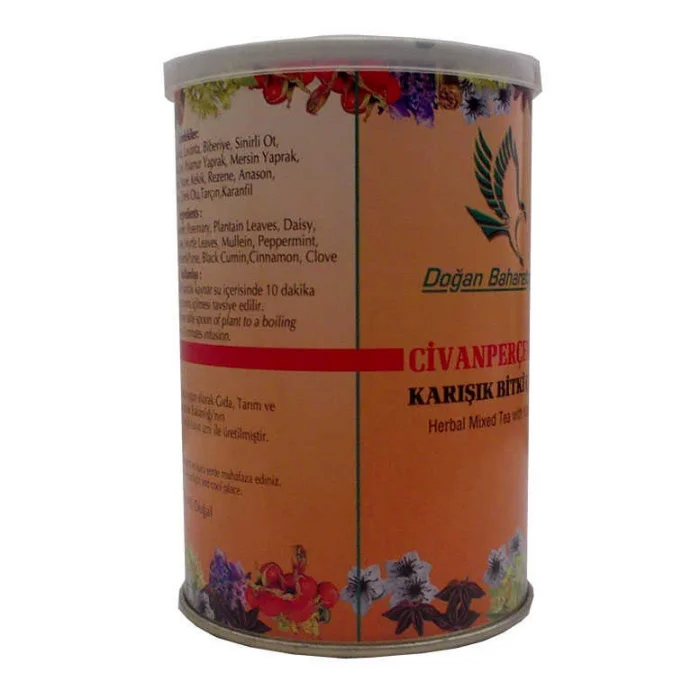 Civanperçemli sel Karışım Çay 100 Gr Teneke Kutu