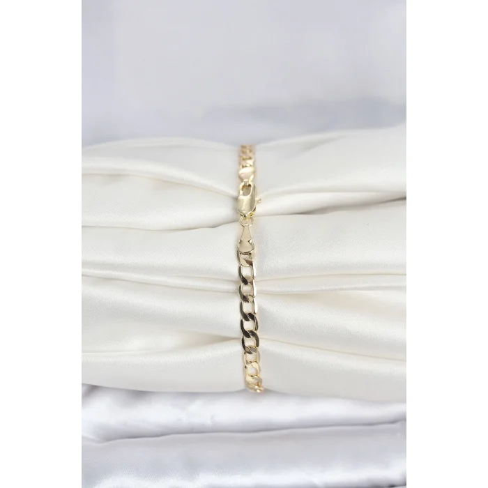 CM 14K Gold Renk Halka Zincir Model Kadın Bileklik