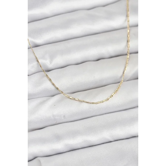 CM 14K Gold Renk Kesme Model 60 cm Kadın Kolye