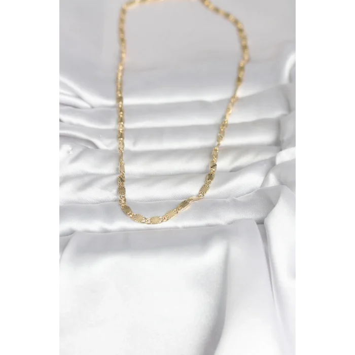 CM 14K Gold Renk Lazer Model 45 cm Kadın Kolye