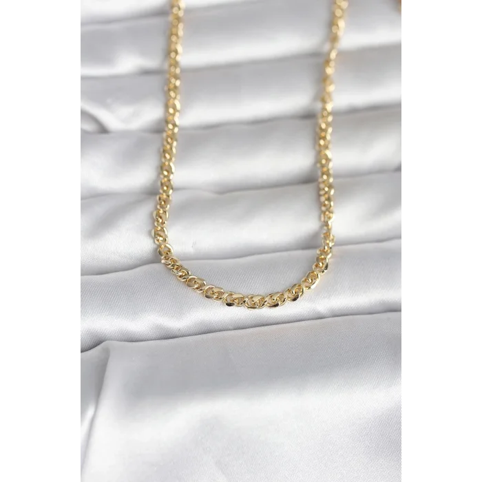 CM 14K Gold Renk Zincir Model 60 cm Kadın Kolye