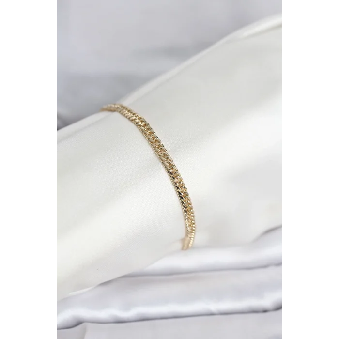 CM 14K Gold Renk Zincir Model Kadın Bileklik