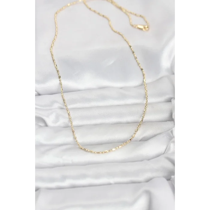 CM 14K Gold Renk Zincirli 60 cm Kadın Kolye