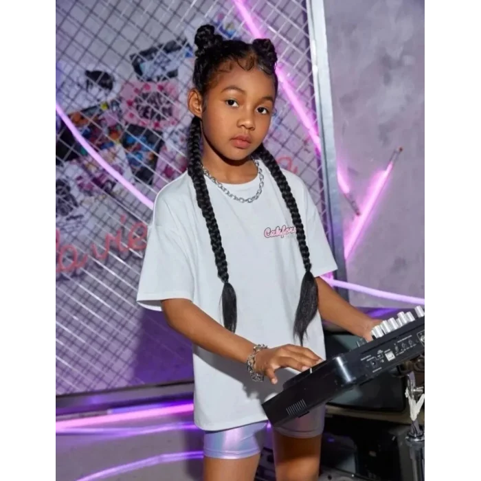 Çocuk Unisex Baskılı T-Shirt - Beyaz