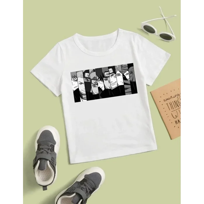 Çocuk Unisex Baskılı T-Shirt - Beyaz