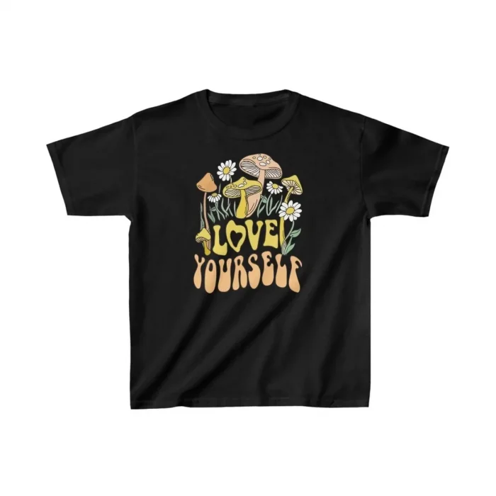 Çocuk Unisex Baskılı T-Shirt - Siyah