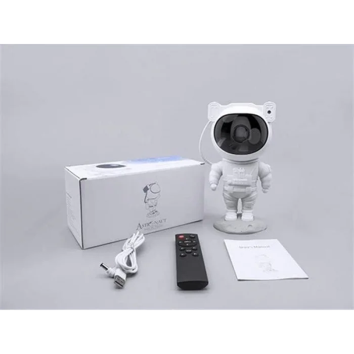 Çocuklara Özel Projeksiyon Astronot Lamba Speaker Sevimli