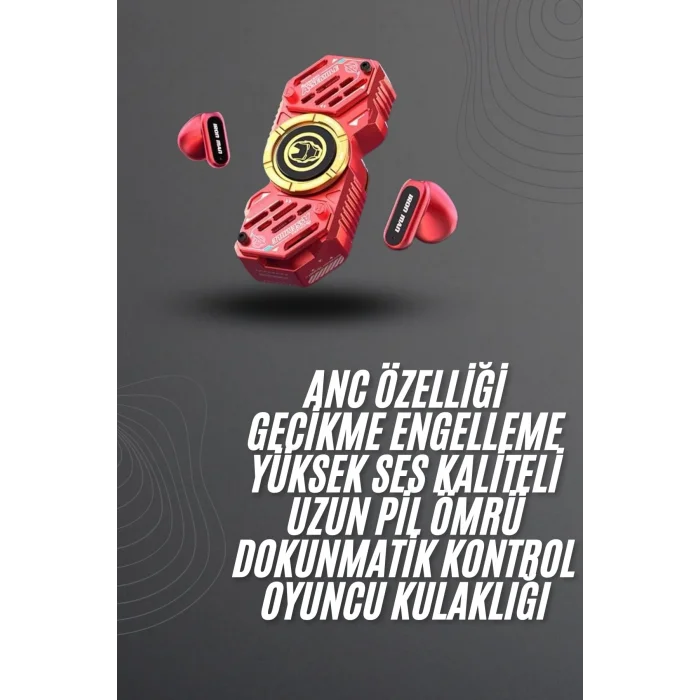 Çocuklara Özel Stres Çarklı Kablosuz Bluetooth Kulaklık ANC Özellikli