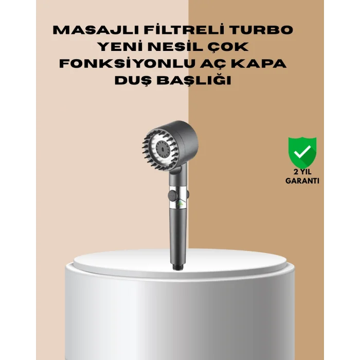 Çok Fonksiyonlu Filtreli Duş Başlığı Masaj Etkili