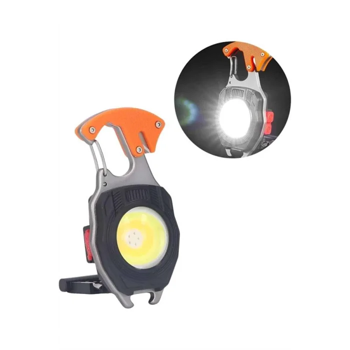 Çok İşlevli Acil Durum Işığı USB Şarjlı Cep Feneri 7 Farklı Mod