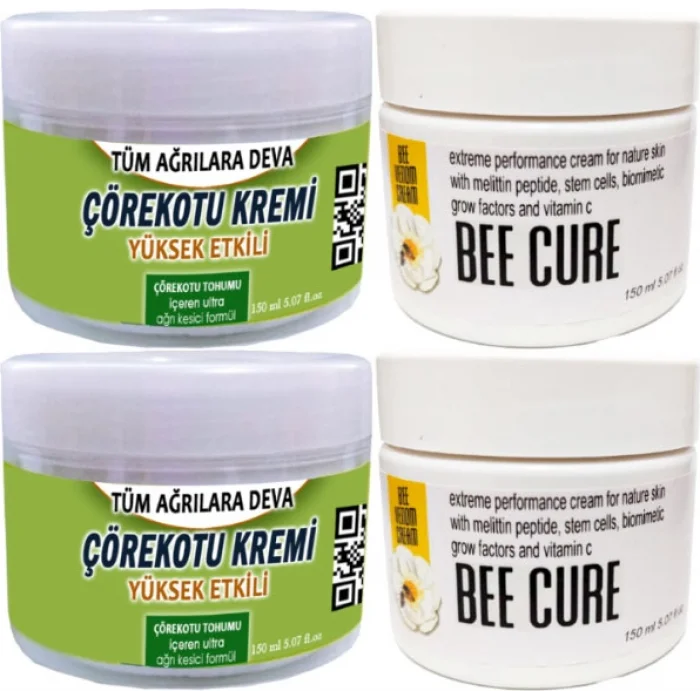 Çörek Otu Kremi 2 Adet 150 ml + 2 Adet Beecure Krem 150 ml / Krem Seti