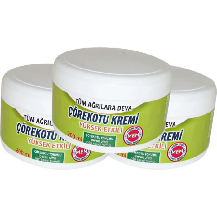Çörek Otu Kremi Green Box 200 ml Teskin Kremi 3 Adet