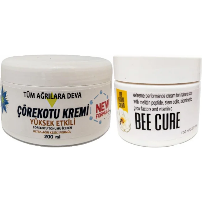 Çörek Otu Kremi  White Box 200 ml + Beecure Krem 150 ml / Teskin Krem Seti