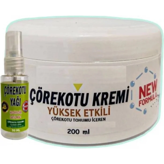 Çörek Otu Masaj Bakım Kremi 200 Ml+30 ml Çörek Otu Yağ ile