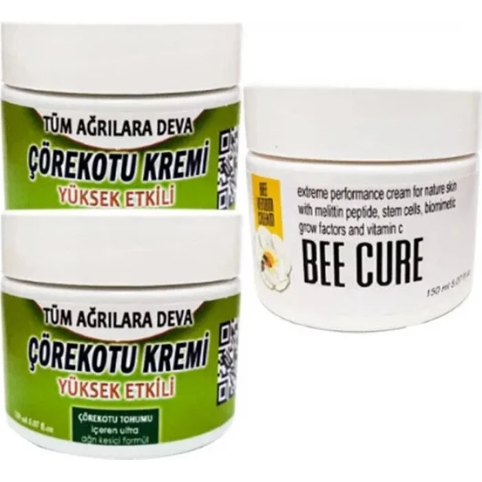 Çörek Otu Mesaj Kremi 2 x 100 ml - Bee Cure Krem 150 ml