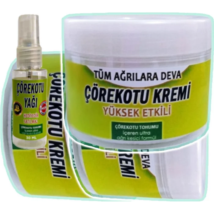 Çörek Otu Teskin Kremi 3 Adet 100 ml + 30 ml Çörek Otu Yağı