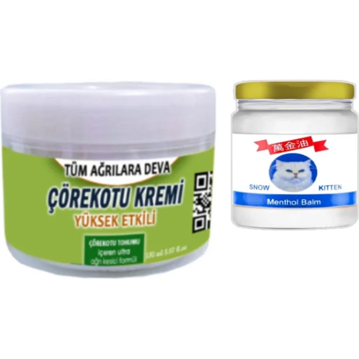 Çörekotu Çörek Otu Kremi 150 ml + Snow Kitten 50 ml Menthol Balm / Seti