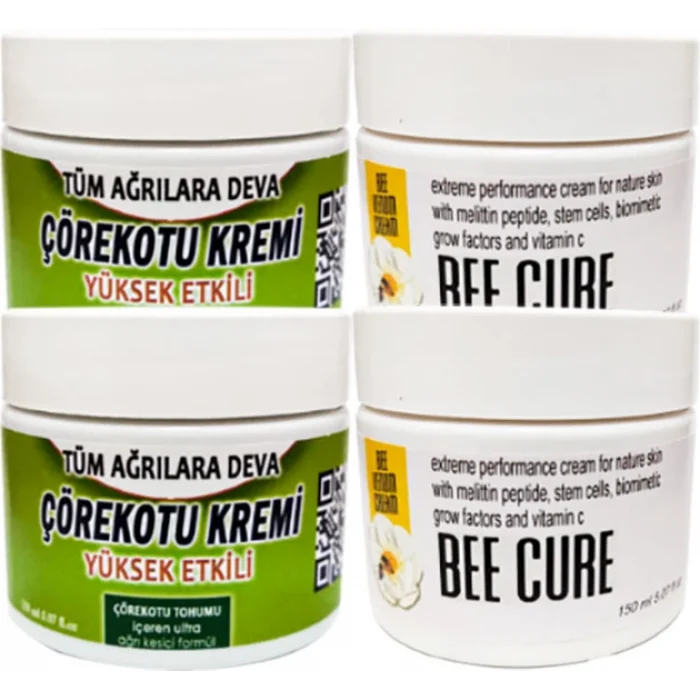 Çörekotu Çörek Otu Kremi 2 Adet 100 ml Kremi + 2 Adet Bee Cure Krem 150 ml Kremi