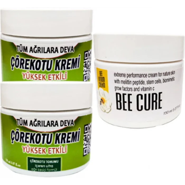 Çörekotu Çörek Otu Kremi 2 Adet 100 ml Kremi + Bee Cure Krem 150 ml Kremi