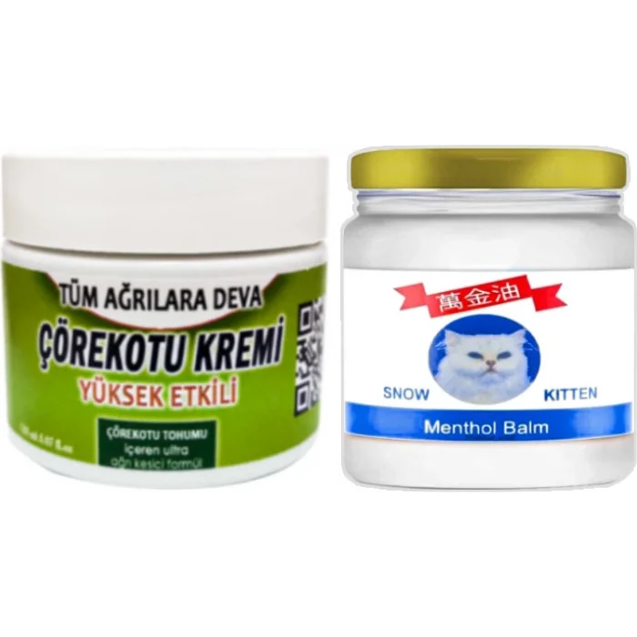 Çörekotu Çörek Otu Kremi Orta Boy 100 ml Krem + Snow Kitten Menthol Balm 50 ml